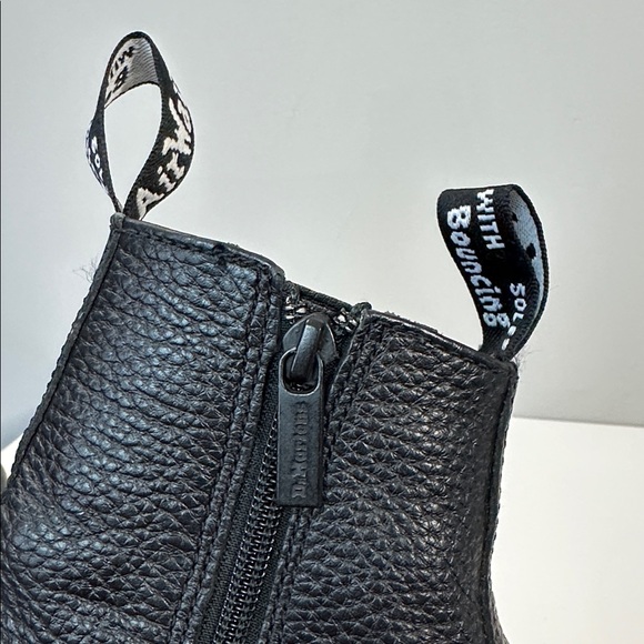 Dr. Martens Black Leather Combat Boots - Picture 11 of 16